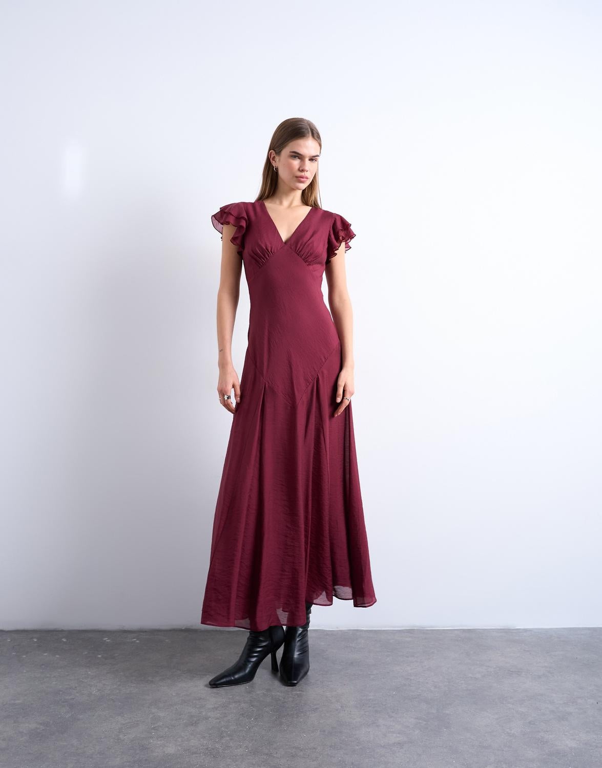 TSSAGA FRILL MAXI DRESS